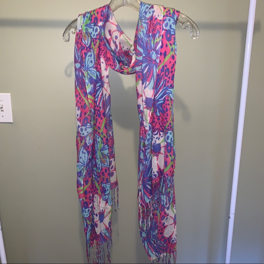 Lilly Pulitzer- Colorful and Floral Scarf